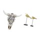 thumbnail image 5 of Escultura tribal de cabeza de toro para colgar en la pared, arte y estatuas de pájaros de madera, figuras de animales, adornos de escritorio modernos, 5 of 8