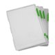 thumbnail image 1 of Caja de almacenamiento transparente de plástico claro, caso de archivo de papel, juego de 4 piezas de carpeta de archivo portátil de plástico, color verde, grande, 1 of 2