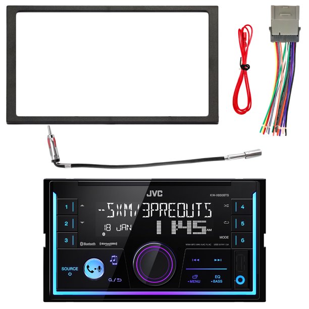 JVC Double DIN Car Audio USB Bluetooth Digital Media