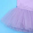 thumbnail image 6 of Kaerm Kids Girl's Short Sleeved Cross Back Gymnastics Ballet Dance Leotard Dress Purple 2-3, 6 of 7