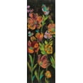 thumbnail image 2 of Vassileva, Silvia 7x14 Black Ornate Wood Framed with Double Matting Museum Art Print Titled - July Garden Trio II, 2 of 4