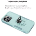 thumbnail image 6 of iPhone 15 Pro Max Case, 2 in 1 Phone Case for iPhone 15 Pro Max 6.7", Takfox Rubber & Rugged Shockproof Protection Heavy Duty with Ring Stand Kickstand Cover,Mintgreen, 6 of 12