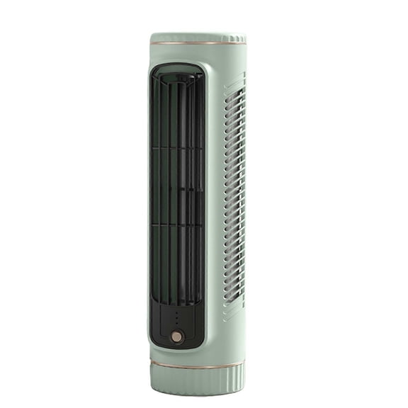 2024 Portable Cooling Tower Fan, USB Rechargeable Tower Air Cooler 3 Speeds Bladeless Fan for Home Office