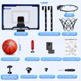 thumbnail image 6 of Flooyes Indoor Basketball Hoop for Kids, Adjustable Height Over the Door Basketball Hoop with Scoreboard, Mini Hoops Basketball Toys Christmas Birthday Gifts for Boys Age 4 5 6 7 8 9 10 11 12+ (Blue), 6 of 8
