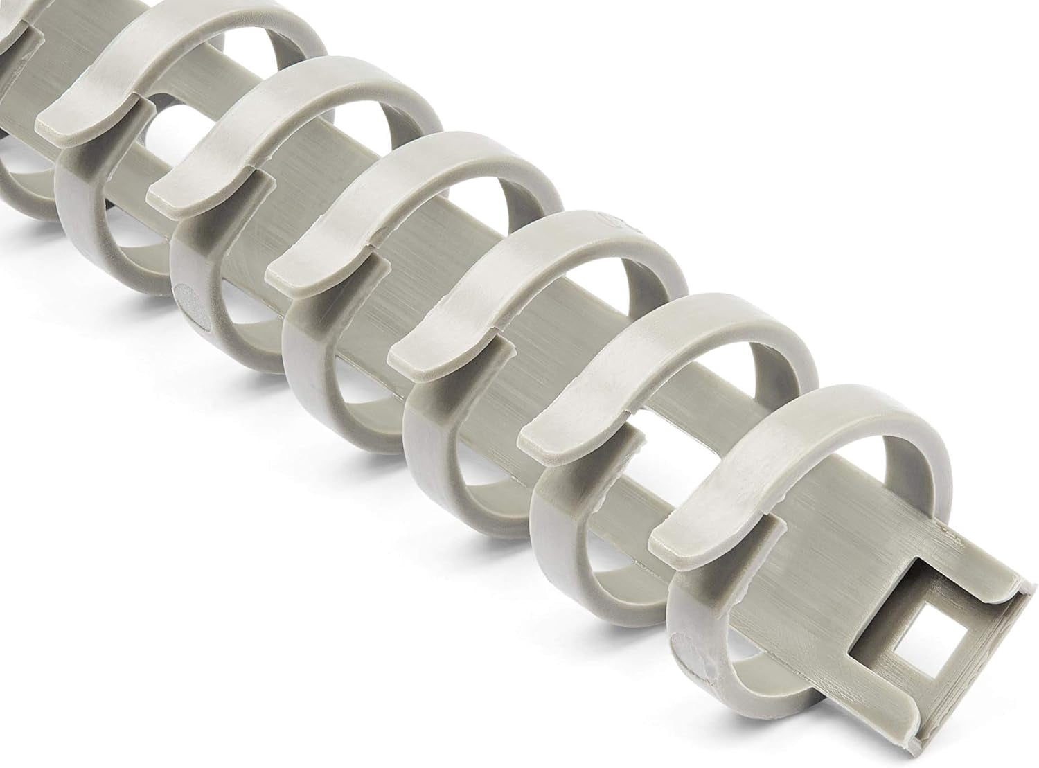 FEFEFW-Flexible Cable Management Raceway Spine Vertebrae, 3/4"(20mm) W x 1/2"(14mm) H - 20"(0.5m) Length, Nylon 66 Network Cable/Power Cord Hider Kit, Wall Wire Duct System, UL Listed, TAA