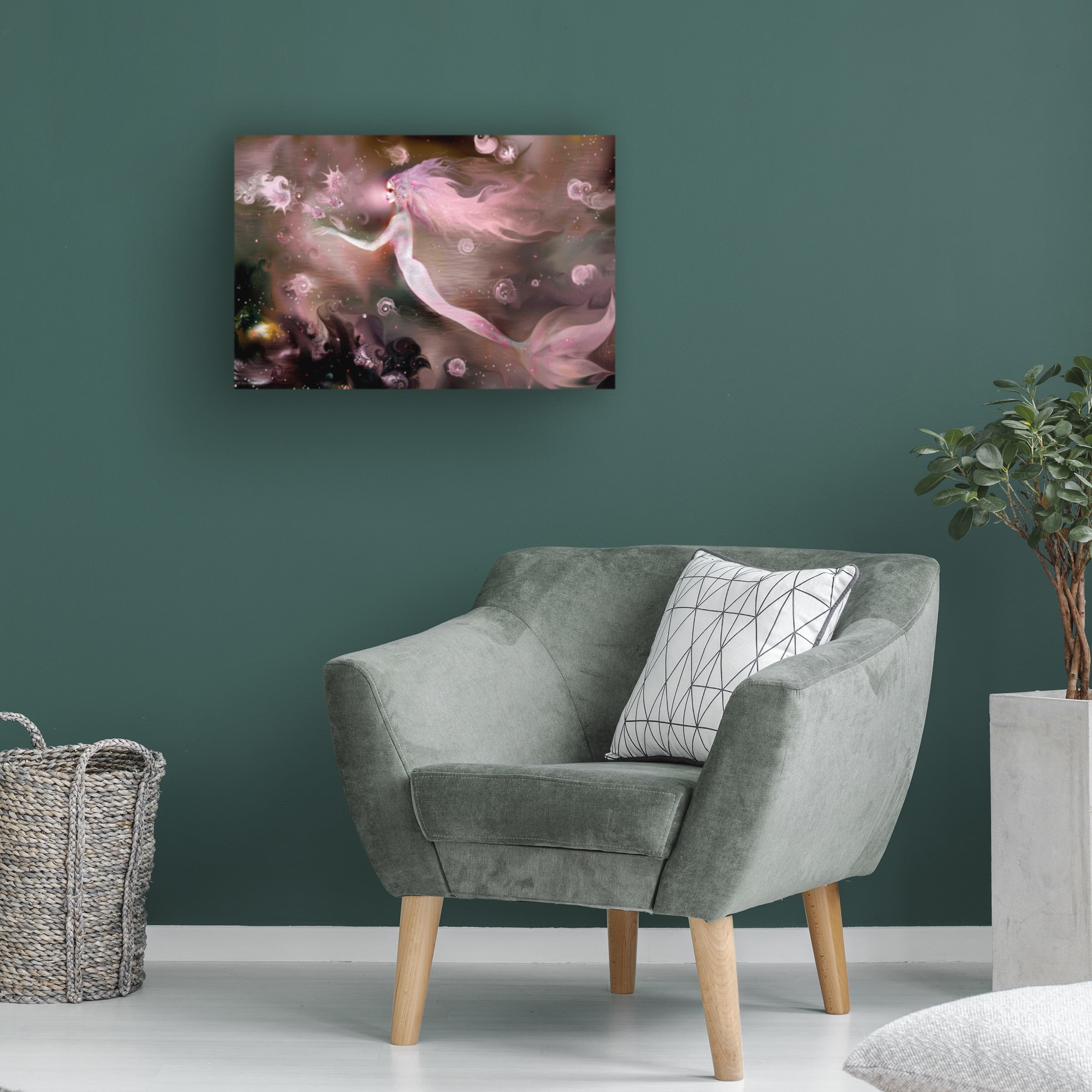 Natalia Rudzina 'Mermaid Rose' Canvas Art