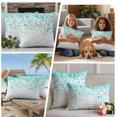 thumbnail image 5 of Turquoise Polka Dot Outdoor Waterproof Pillow Covers, Abstract Modern Art Dots Watercolor Decorative Square Throw Pillowcase Sofa Cushion Sham for Patio/Couch/Chair, 18"x18" 2 Pack, 5 of 8