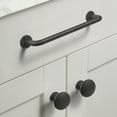 thumbnail image 3 of Goo-Ki 6 Pack 5"Hole Center Zinc Alloy Handle Matte Black Cabinet Drawer Handle Bathroom/Wardrobe Door Hardware, 3 of 6