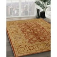 thumbnail image 3 of Ahgly Company Machine Washable Indoor Square Industrial Modern Mahogany Brown Area Rugs, 8' Square, 3 of 7