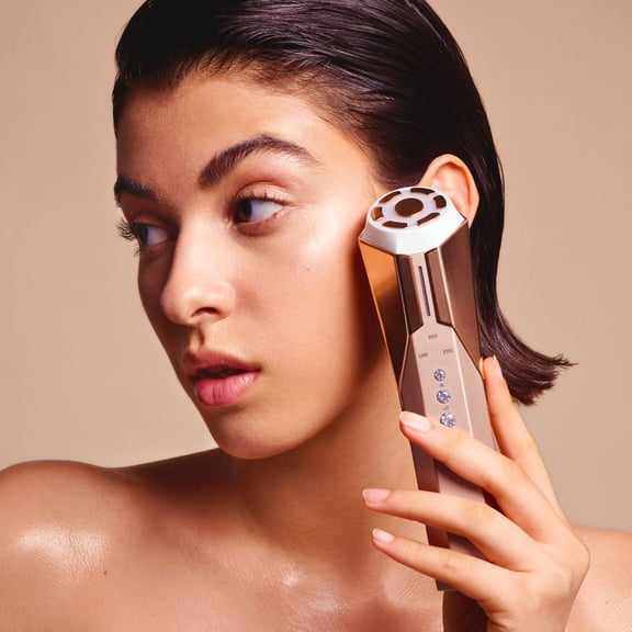 Project E Beauty REVA Instant Age Renewal Wand | Anti-Aging Facial Massager | LED Light | EMS & RF Skin Tightening & Lifting | Sculpting & Toning