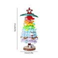 thumbnail image 3 of Christmas Tree With Light 8.27inch Artificial Christmas Trees Wooden 3D Christmas Tree Craft DIY Wooden Christmas Art and Craft Gift Christmas Tree Assembly for Christmas Tabletop Decor Party, 3 of 9