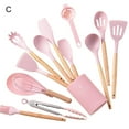 thumbnail image 2 of Mdesiwst Non-stick Silicone Cookware Silicone Cooking Utensils Set Non-stick Heat Resistant Spatula Spoon Oil Brush Shovel Egg Beater Food Grade for Non-stick, 2 of 8