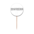 thumbnail image 1 of Quote About Innovation Art Deco  Fashion Toothpick Flags Round Labels Party Decoration, 1 of 3