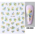 thumbnail image 1 of White Black Leaf Nail Stickers Summer Small Flower 3D Nail Art Decorations Self-Adhesive Slider Manicure Tattoo Tool LASTZ-CS121, 1 of 5