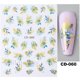 thumbnail image 1 of White Black Leaf Nail Stickers Summer Small Flower 3D Nail Art Decorations Self-Adhesive Slider Manicure Tattoo Tool LASTZ-CS121, 1 of 5