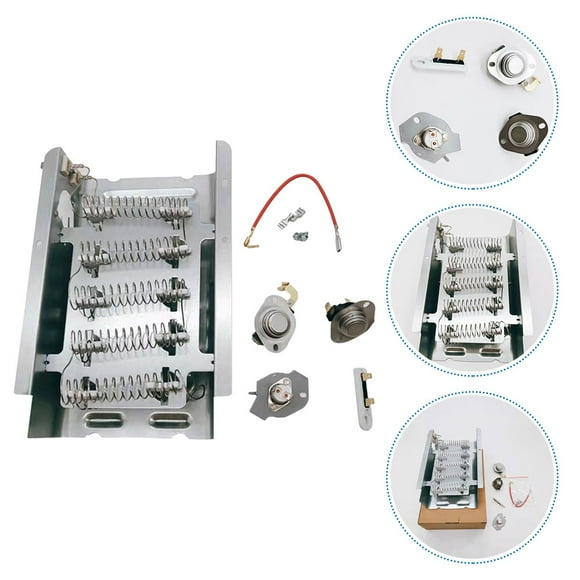 SOPOTUTU Universal Heating Element Heating Element Silver Stainless Steel for Adults 1Set