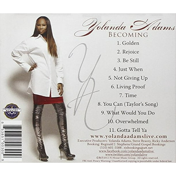 Yolanda Adams Becoming COMPACT DISCS
