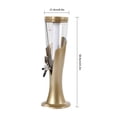 thumbnail image 2 of Beer Tower Drink Dispenser 3L Mimosa Tower Drink Beverage Dispenser with Removable Ice Tube for Party, 2 of 20