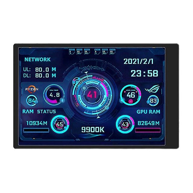 Computadora de 3,5 pulgadas Pantalla secundaria pequeña Ips Ángulo de visión completo Chasis USB-c Pantalla secundaria Hy