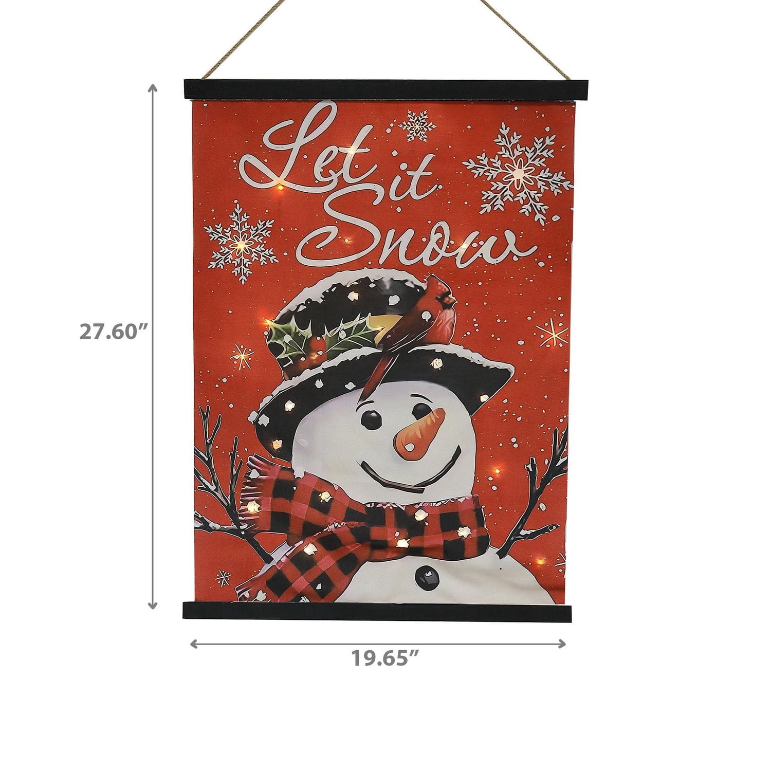 Écharpe À Carreaux Buffalo Bonhomme De Neige Led