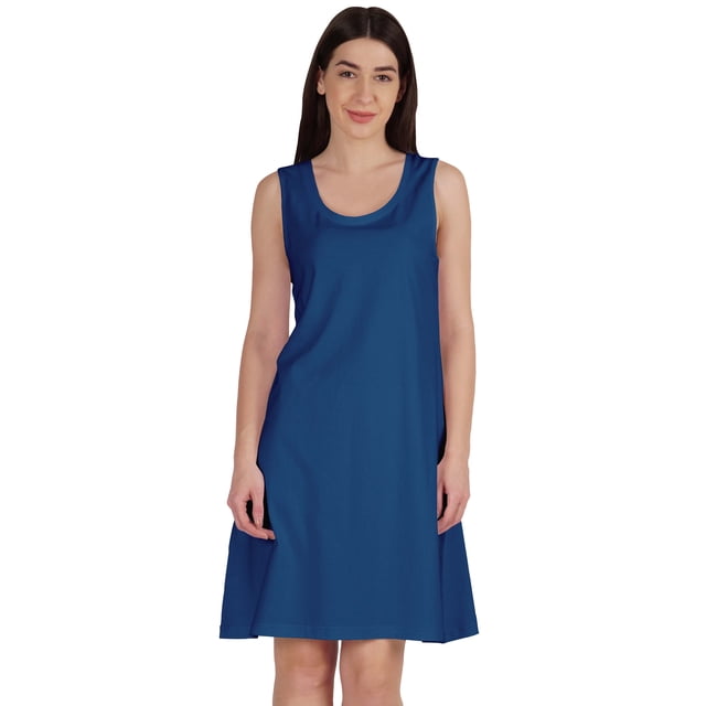 Inkmeso Robe Évasée Sans Manches pour Femmes Longueur Genou Ligne A Été Décontractée
