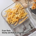 thumbnail image 3 of 3 Pack Fryer Rack Set, 304 Stainless Steel Square Cooking Rack for Grilling Frying Steaming with Detachable Oil Filter Net for Air Fryer Inner Pot, 3 of 7