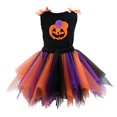 thumbnail image 1 of Beide Niños niñas Vestidos de Halloween Camiseta sin mangas + Falda de tul (Calabaza, 6T) Beide 784046745148, 1 of 1