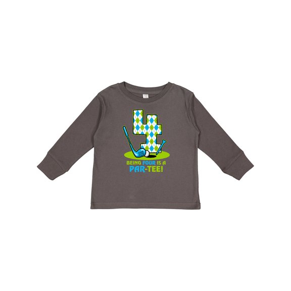 Inktastic Golf Par-tee 4th Birthday Boys Long Sleeve Toddler T-Shirt