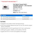 thumbnail image 2 of Fuel Injector Vacuum Switch - Compatible with 2011 - 2016 Chevy Silverado 3500 HD 2012 2013 2014 2015, 2 of 2