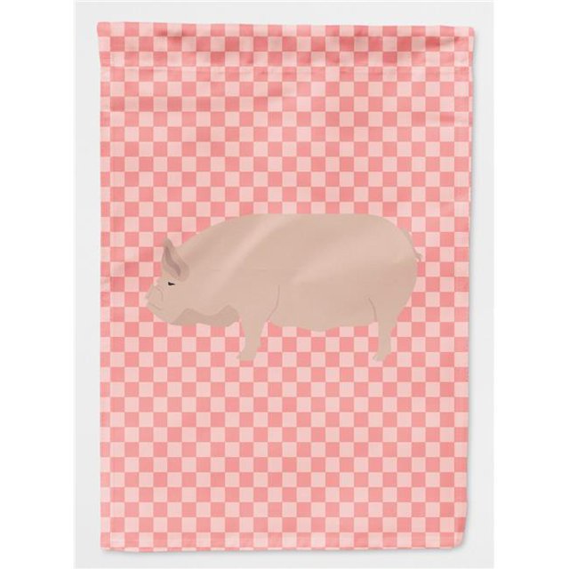 Carolines Treasures BB7937CHF Drapeau Welsh Pig Pink Check Canvas House