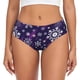 thumbnail image 1 of Fotbe Christmas Purple Snowflakes Calzones Estampados para Mujer – Ropa Interior de Algodón, Cómoda, Suave y Elástica-3X-Large, 1 of 5