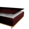 thumbnail image 3 of Zipper Fitted Sheet, (California King Size 72x84) 12 Inch Deep Pocket, 100% Egyptian Cotton, 800 TC, Stripe Wine Color., 3 of 7