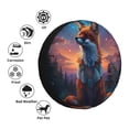 thumbnail image 4 of Susaid Starry Sky Meditating Fox Print Tire Covers,Waterproof Anti-UV Snow Sun Rain Tire Covers for RV,Truck, SUV, Trailer, Camper-16 inch, 4 of 6