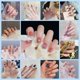 thumbnail image 3 of 24 Unids/Caja 3D Wearable Uñas Postizas Manicura Artificial DIY Falsas Con Pegamento, 3 of 4