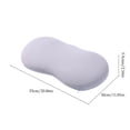 thumbnail image 2 of Low-Profile Memory Foam Pillow - Cervical Support for Adults, Slow Rebound & Breathable, Pressure Relieving for Better Sleep, 20.86x11.81 Inches, Gray, 2 of 6