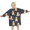 thumbnail image 3 of Goldendoodle Dog Blanket Hoodies for Kids 6-13YR Oversize Wearable Blanket Hoodies for Boys Girls Teens, 3 of 7