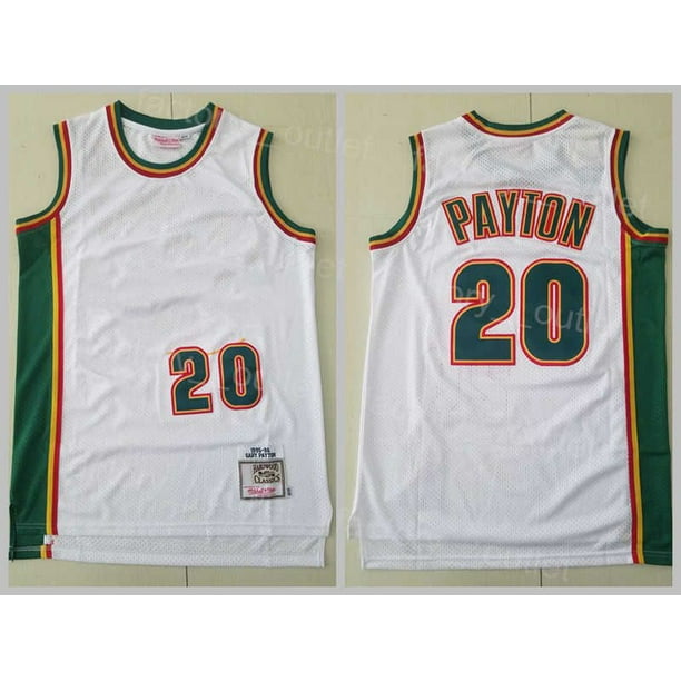 NBA_ Men Vintage Basketball Mitchell and Ness Shawn Kemp Jersey 40 Gary