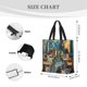 thumbnail image 3 of Fotbe Whimsical Cats Night Cafe Bolsa Tote con Estampado para Mujer, Bolsos con Cremallera, Bolsa de Hombro Casual de Gran Capacidad con Bolsillos Internos, 3 of 7