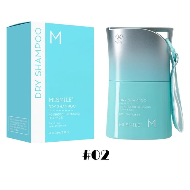No Rinse Dry Shampoo Gel Comb 75ml, Instant Hair Root Lift & Oil Control Styling Tool, Portable Fluffy Hair Refresher for Grease Absorption, All Hair Types