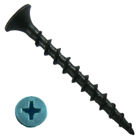 GRAY PHOSPHATE DRYWALL SCREWS: #6 x 1-5/8