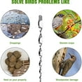 thumbnail image 4 of JJKBVCLO Bird Reflective Decoration 12 Pack Bird Spiral Repellen Rods Patio & Garden, 4 of 8