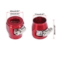thumbnail image 4 of Unique Bargains 2pcs AN8 Hex Black Car Hose Finisher Clamp Adapter Line End Cover Connector, 4 of 6