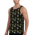 thumbnail image 2 of Cauagu Bee Floral Print Men's Sleeveless Muscle Shirts,Tank Tops Quick Dry Workout Tank Top Gym Muscle Tee Fitness Bodybuilding T Shirt for Men-X-Large, 2 of 7