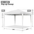 thumbnail image 4 of Outdoor Basic 10'x 10'Pop up Canopy Tent,Instant Canopies,Shade Tents with Carrying Bag,White, 4 of 6