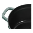 thumbnail image 3 of STAUB La Cocotte 3.7 L Cast Iron Round Cocotte, Eucalyptus, 3 of 11