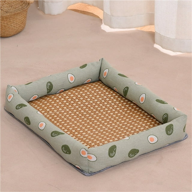 Tapis Glacé pour Animaux, Tapis Rafraîchissant, Tapis Universel Saisonnier pour Lit de Chien, Lit pour Animaux Carré Rafraîchissant d'Été et Résistant à l'Usure