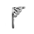 thumbnail image 4 of Queen Royalty Princess Crown Silver Stainless Steel Fashion Ring Women's Size 8, 4 of 5