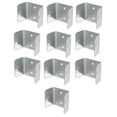 thumbnail image 5 of 10 Pack Galvanized Fence Panel Clips 32mm-50mm for Secure Trellis & Timber Posts, 5 of 5