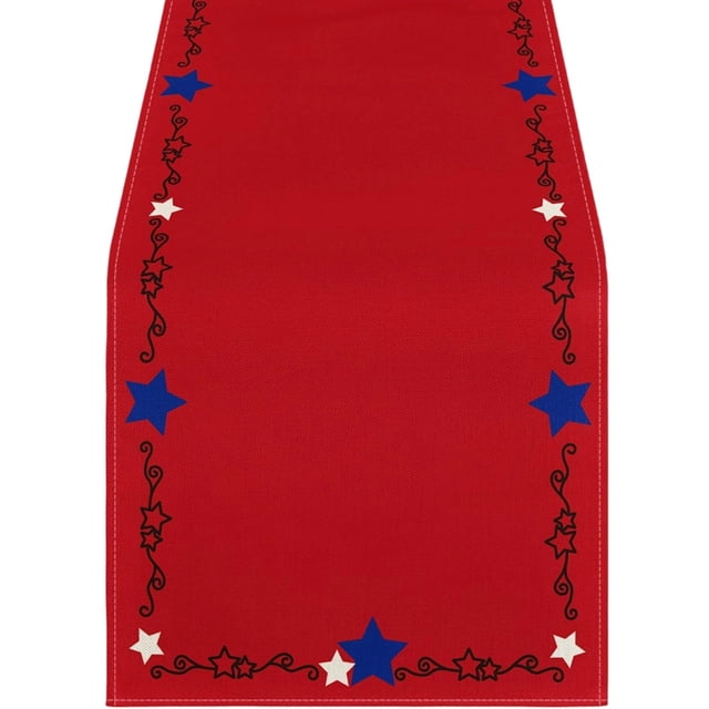 EGNMCR Memorial Day Decorations,4Th of July Decorations 4th Of July Decorative Tablecloth And Table Runner Independence Day Patriotic Table Linen Set Dining Table Home Decoration Linen tables runner