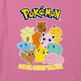 thumbnail image 2 of Girl's Pokemon Colorful Gotta Catch 'Em All Group Graphic Cropped T-Shirt Light Pink Small, 2 of 3